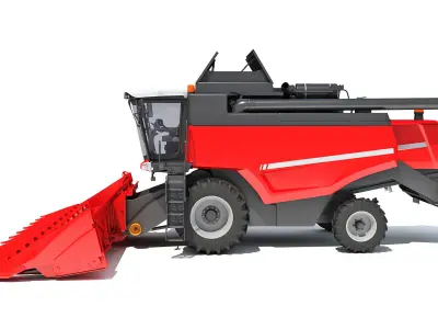 Combine Harvester 3D model 21