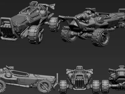 Sci-Fi Vehicles Part 1 3D model