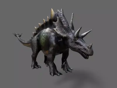 Dinosaurs Pack 4 Low-poly 3D model