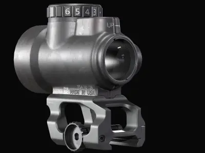 Trijicon MRO Red Dot Sight Low-poly 3D model purchase