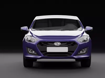 Hyundai i30 Metallic Blue 3D model