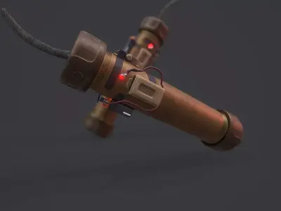 Custom Grenade - Models and Textures Low-poly Low-poly 3D model