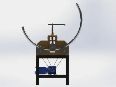 Bending machine pipe bender 3D model