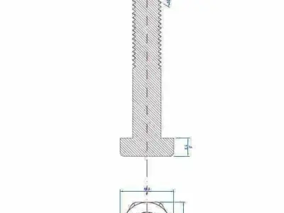 Screw Threads ISO - Definition Profile Execution  Free 3D model