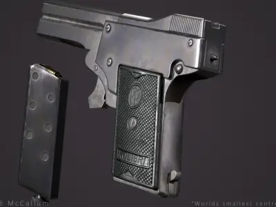 Kolibri pistol Low-poly 3D model