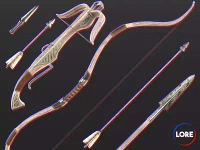 Medieval Collection Noble Ranged Weapons 3D Model Pack