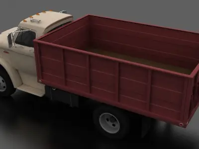 N-Series N-600 Grain Truck 1966 Low-poly 3D model