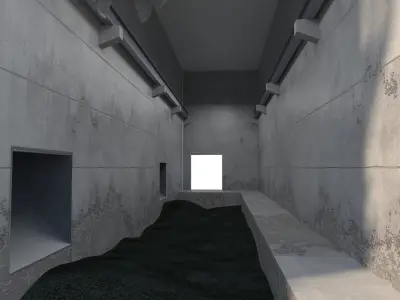 waste incineration plant 3D model