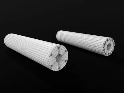 SilencerCo Hybrid 46 Suppressor Low-poly 3D model