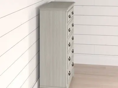 Kelton  Destin Drawer Chest Antique White 3D model