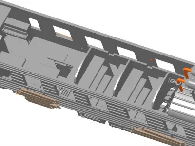 Locomotive wagon from Metro Exodus 3D print model