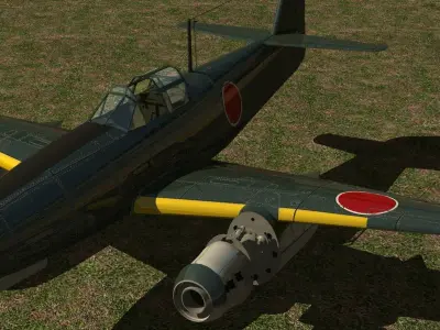 Japan NAVY NAKAJIMA Experimental Special Attack Aircraft KIKKA 3D model