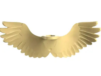 Custom 3D print Minifigure Accessory - Minifigure Wings S1 - 04 3D print model