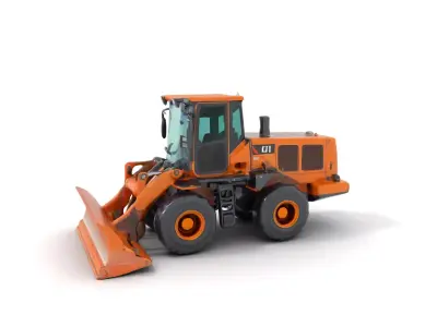 Caterpillar Bulldozer model pack Low-poly 3D model