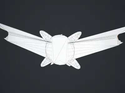 Space Operations Badge Low-poly 3D model