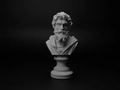Renaissance Duelist Bust Chess 3D print model purchase