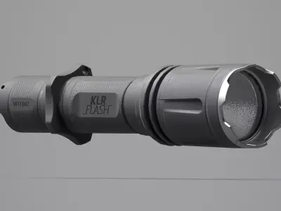 Game Ready Tactical Flashlight Low-poly 3D model