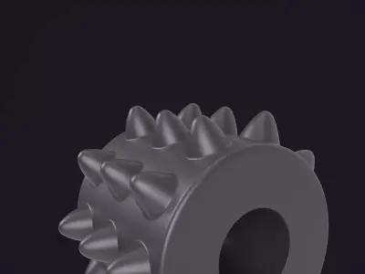 Spiked Roller 3D model