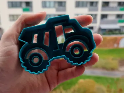Truck Cookie Cutter 3D print model