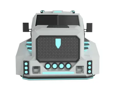 cash transport vehicle 3D model by hvik