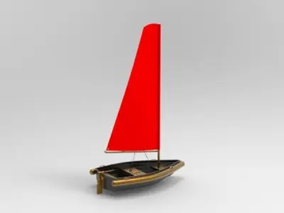 Sailing boat 3D model shop