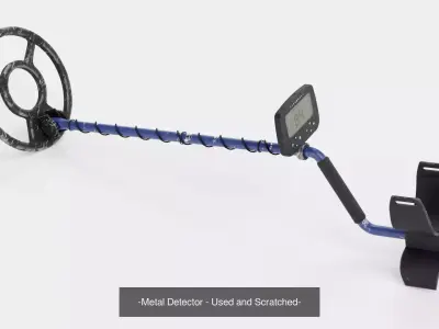 3 Metal Detectors - Realistic Detection Devices 3D Model Pack