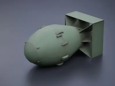  Aircraft Bomb Pack Low-poly 3D model