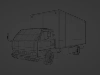 Isuzu ELF Low-poly 3D model