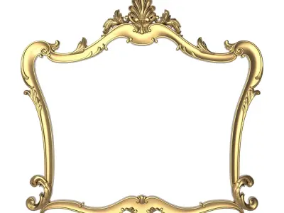 10 carved frames set 3D Model Pack