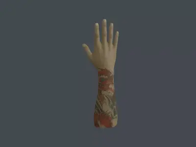 HAND-008 Right Hand Low-poly 3D model
