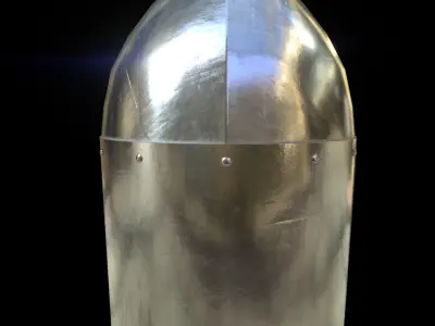 Sugarloaf Helmet Low-poly 3D model