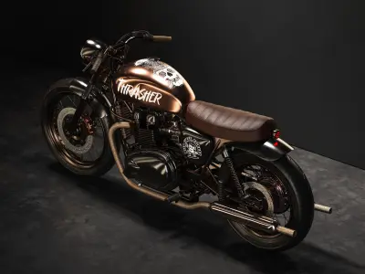 Triumph Bonneville Brat - the Thrasher 3D model
