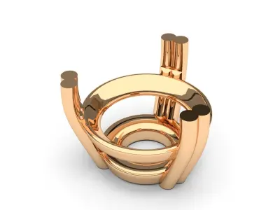 A package of solitaire ring heads engagement 3 prong printable 3D print model buy