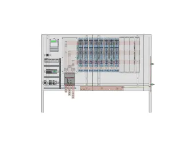 Distribution board for transformer station Free 3D model