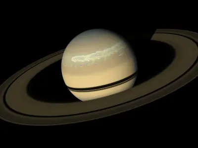 Volumetric Planet Saturn For Blender 3D model