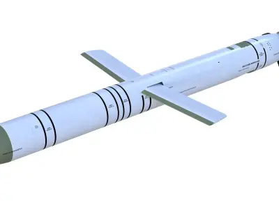 9M727 version of R-500 missile for Iskander-K system 3D model purchase