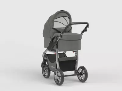 Baby stroller 3D model 3D model get