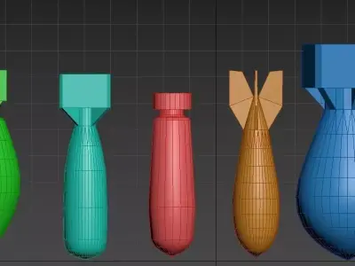 Nuclear Bombs Free 3D model