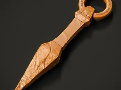 Realistic Ancient Dagger  Low-poly 3D model