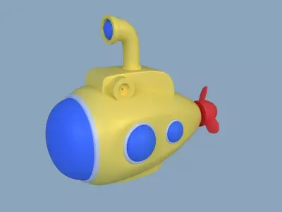 submarine toy 3D model