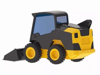 Loader Construction MC95C Low-poly 3D model