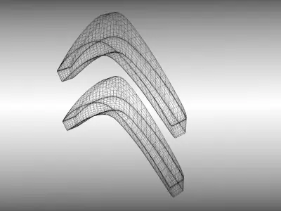 citroen logo 3D model from CGTrader