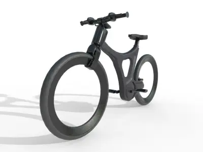 Electric Cycle Low-poly 3D model