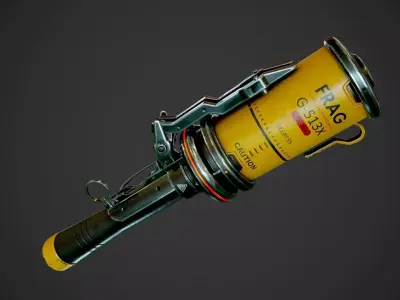 Frag Grenade Low-poly 3D model get