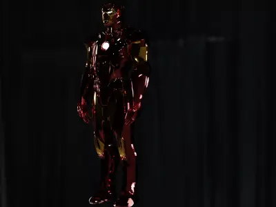 3D iron man model 3D print model