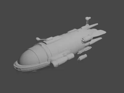 Starlight Phantom  Intergalactic Stealth Cruiser 3D model