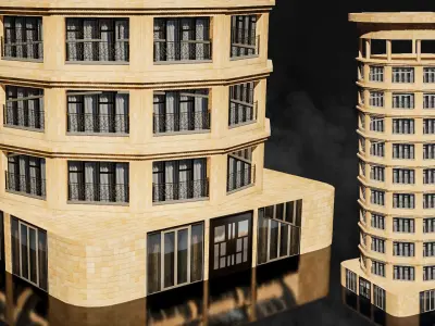 Modern Buildings Volume 2 Low-poly 3D model