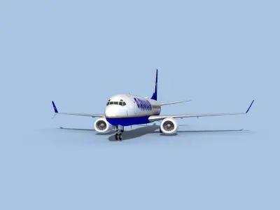Boeing 737-800 Max Ryanair 3D model purchase