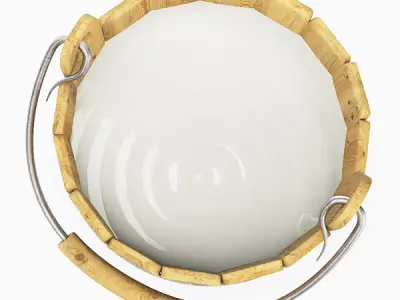 Milk bucket 3D model