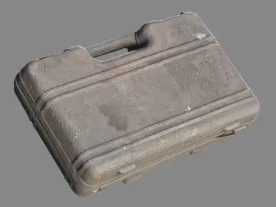 Plastic tool case Low-poly 3D model